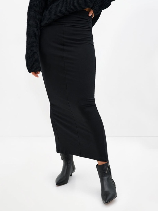 Marcella NYC Belmont Skirt Light European French Terry Maxi Skirt Size Medium - Picture 7 of 16